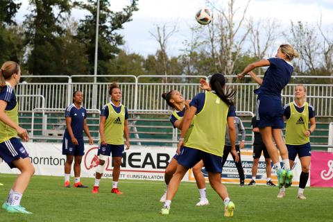 Entraînement à Kristianstads (UEFA WCL, Août 2021)