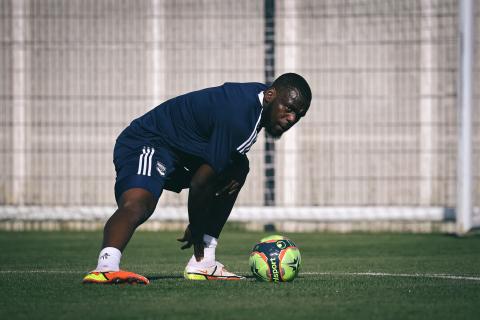 Junior Onana lors de son premier entraînement (Août 2021)