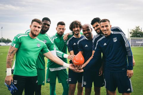 Les Girondins soutiennent l'Etablissement Français du Sang (septembre 2021)