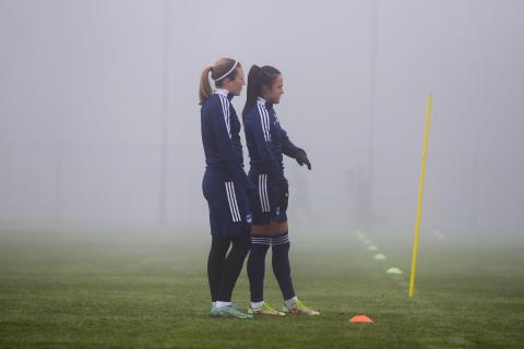 Entrainement équipe féminine 18 janvier 2022