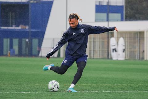 Les hommes de David Guion à l'entraînement