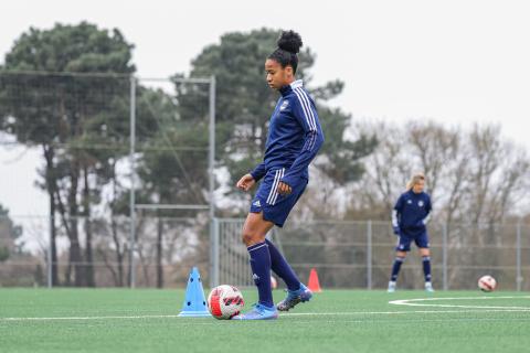 L'entraînement des joueuses de Patrice Lair en images