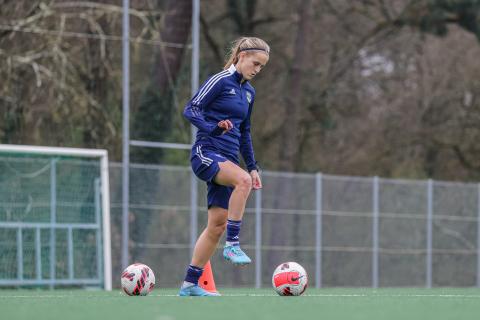 L'entraînement des joueuses de Patrice Lair en images