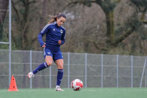 L'entraînement des joueuses de Patrice Lair en images