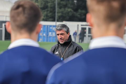 Les hommes de David Guion à l'entraînement 