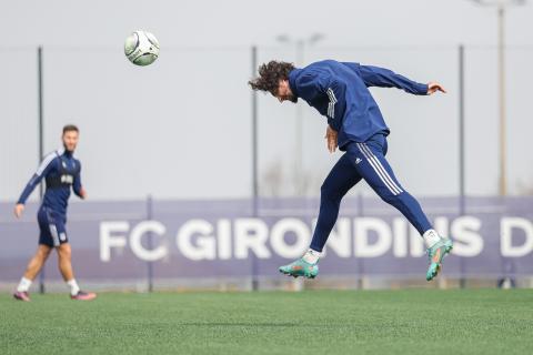 Les hommes de David Guion à l'entraînement 