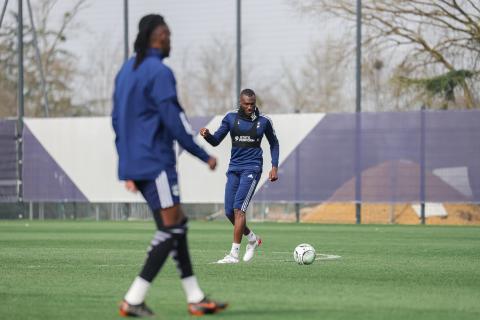 Les hommes de David Guion à l'entraînement 