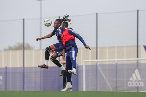 Les Girondins au travail cet après-midi