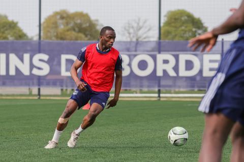 Les Girondins au travail cet après-midi