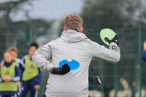 Les joueuses de Patrice Lair à l'entraînement 