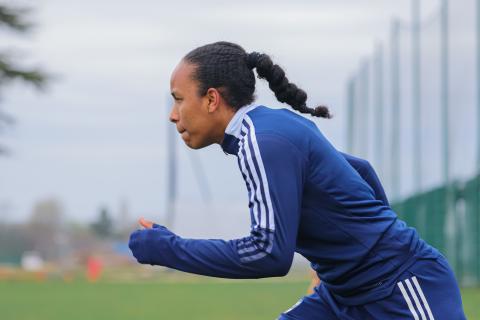 Les joueuses de Patrice Lair à l'entraînement 