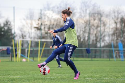 Les joueuses de Patrice Lair à l'entraînement 