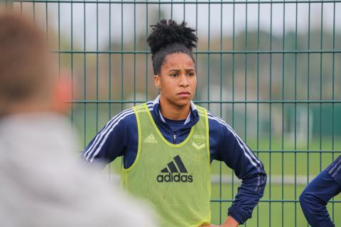 Les joueuses de Patrice Lair à l'entraînement 