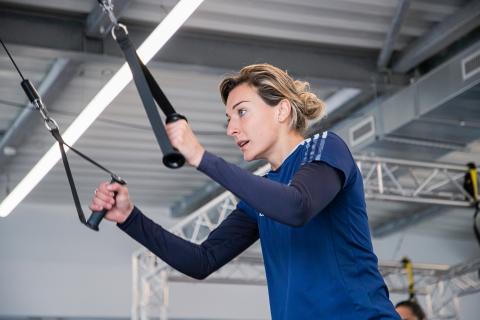 Entraînement en salle et sur le terrain