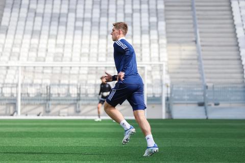 Les Girondins se sont entraînés au Matmut ATLANTIQUE aujourd'hui