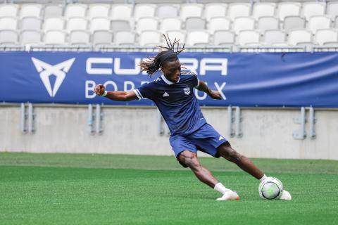 Les Girondins se sont entraînés au Matmut ATLANTIQUE aujourd'hui