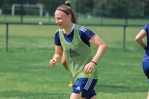 Les féminines à l'entraînement ce 16 mai 2022