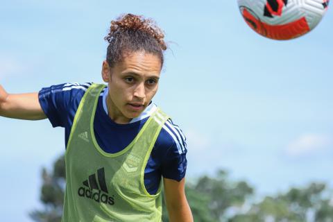 Les féminines à l'entraînement ce 16 mai 2022