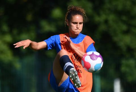 Ella Palis lors d'un entraînement de l'équipe de France (AFP)