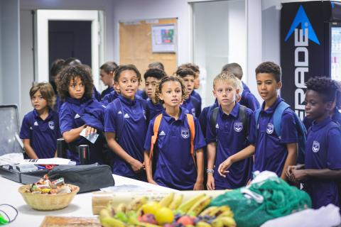 Ecole de foot au Matmut ATLANTIQUE avant Bordeaux - QRM