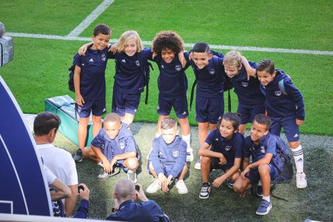 Ecole de foot au Matmut ATLANTIQUE avant Bordeaux - QRM