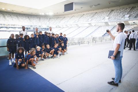 Ecole de foot au Matmut ATLANTIQUE avant Bordeaux - QRM