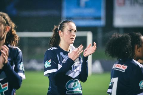 Amandine Herbert face à Lyon en Coupe de France (janvier 2022)