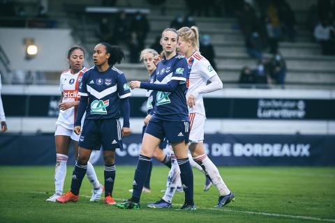 Amandine Herbert face à Lyon en Coupe de France (janvier 2022)