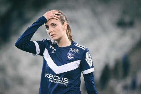 Amandine Herbert face à Montauban en amical (février 2022)