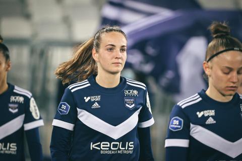 Amandine Herbert face à Montauban en amical (février 2022)