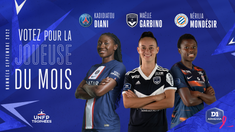 Maëlle Garbino est nommée pour le trophée de la meilleure joueuse du mois de septembre 2022
