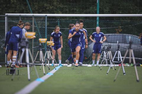 Entrainement de notre équipe féminine avant la réception de Lyon (14/10/2022)