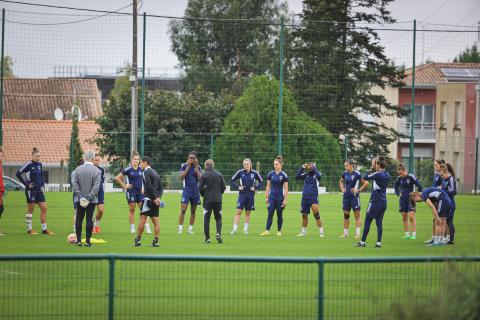 Entrainement de notre équipe féminine avant la réception de Lyon (14/10/2022)