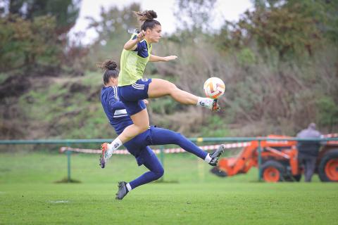 Entrainement de notre équipe féminine avant la réception de Lyon (14/10/2022)