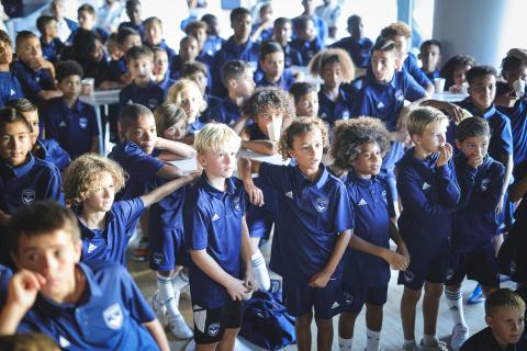 L'école de football du Club visite me Matmut ATLANTIQUE