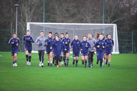 Féminines : entraînement du mardi 17 janvier 2023