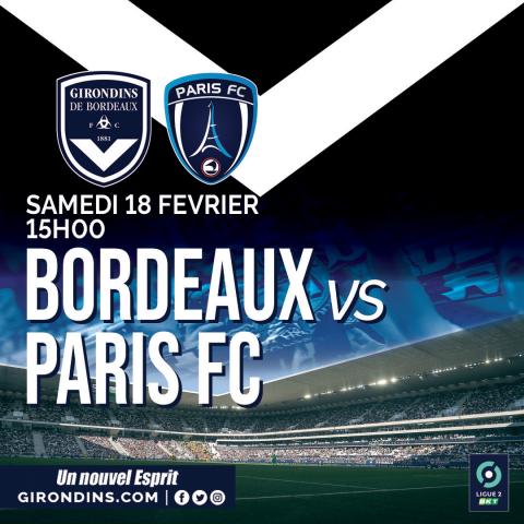 Billetterie Bordeaux-Paris FC / Saison 2022-2023