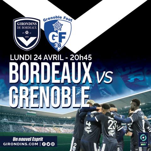 Publicité Bordeaux-Grenoble (J32, Saison 2022-2023)