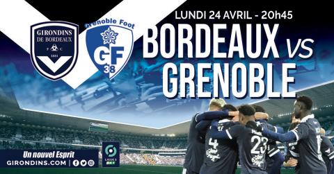 Publicité Bordeaux-Grenoble (J32, Saison 2022-2023)