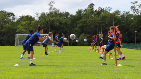 Entraînement de reprise de l’équipe féminine du lundi 24 juillet 2023