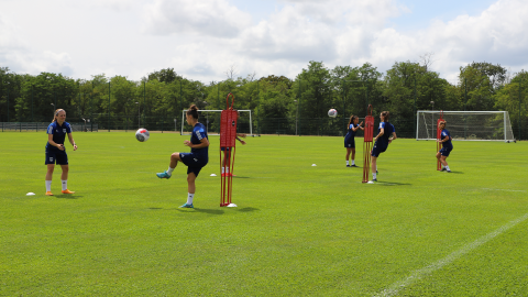 Entraînement de reprise de l’équipe féminine du lundi 24 juillet 2023