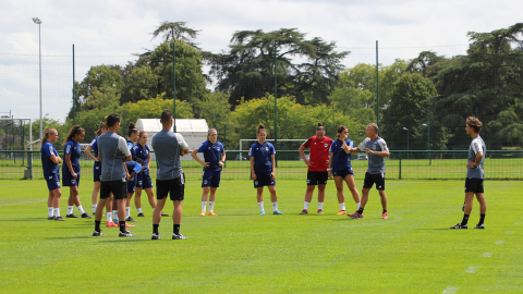 Entraînement de reprise de l’équipe féminine du lundi 24 juillet 2023