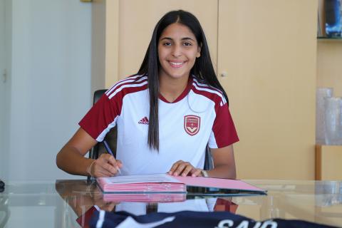 Hajar Saïd s'engage aux Girondins (septembre 2023)