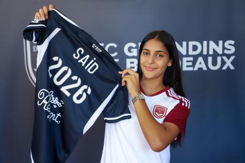 Hajar Saïd s'engage aux Girondins (septembre 2023)