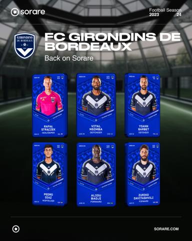 Les Girondins sont de retour sur Sorare !