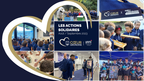 Actions Coeur Girondins Août/Septembre 2023