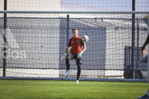 La première séance d'entraînement d'Albert Riera