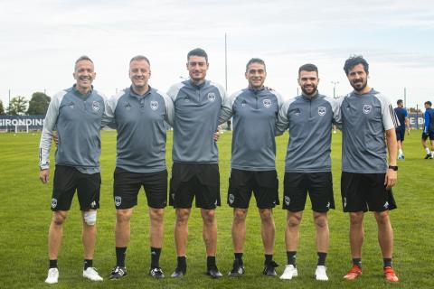 Le staff du FC Girondins de Bordeaux (octobre 2023)