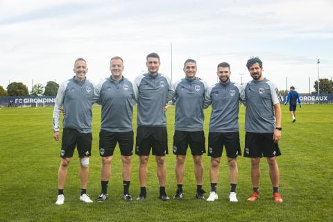 Le staff du FC Girondins de Bordeaux (octobre 2023)