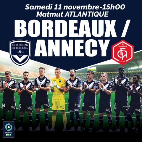 Billetterie Bordeaux-Annecy / Saison 2023-2024